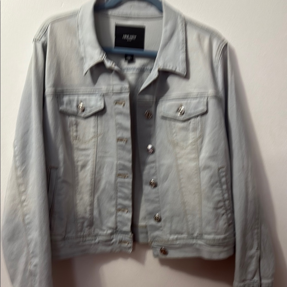 Nine West Gray Jean Jacket Classic Style